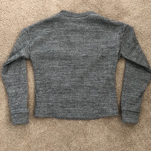 Amazon gray waffle sweatshirt - Picture 2 of 2